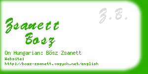 zsanett bosz business card